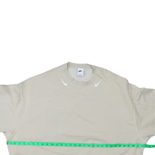 Womens UK Size M Nike Beige Pullover Sweatshirt