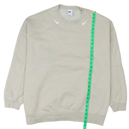 Womens UK Size M Nike Beige Pullover Sweatshirt