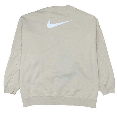 Womens UK Size M Nike Beige Pullover Sweatshirt