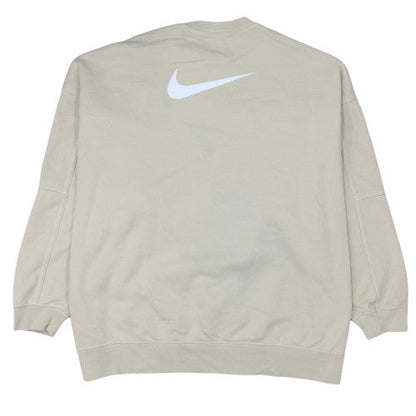 Womens UK Size M Nike Beige Pullover Sweatshirt
