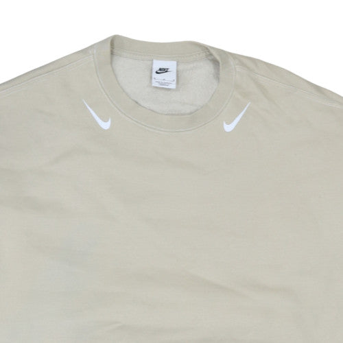 Womens UK Size M Nike Beige Pullover Sweatshirt