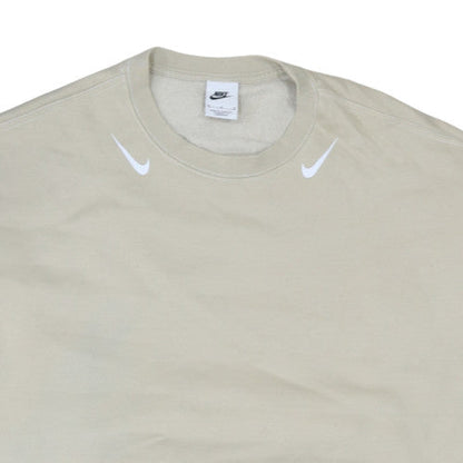 Womens UK Size M Nike Beige Pullover Sweatshirt