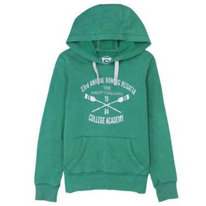 Womens UK Size 10 Denim Co Green Pullover Hoodie