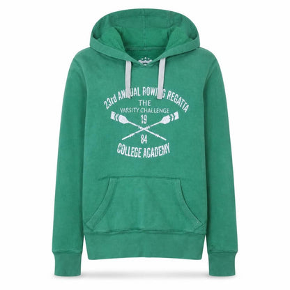 Womens UK Size 10 Denim Co Green Pullover Hoodie