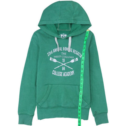 Womens UK Size 10 Denim Co Green Pullover Hoodie