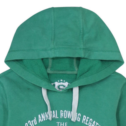 Womens UK Size 10 Denim Co Green Pullover Hoodie