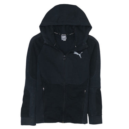 Mens UK Size XS Puma Black Full Zip Hoodie