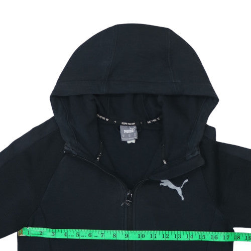 Mens UK Size XS Puma Black Full Zip Hoodie