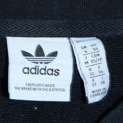 Womens UK Size XS adidas Black Pullover Sweatshirt