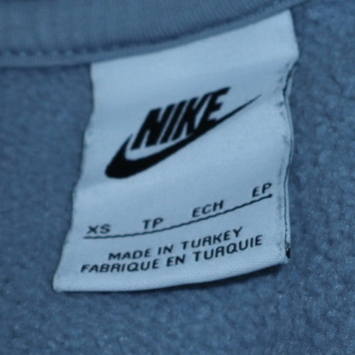 Mens UK Size XS Nike Blue Pullover Hoodie