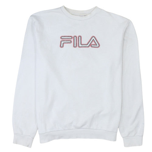 Mens UK Size XL Fila White Pullover Sweatshirt