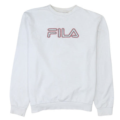 Mens UK Size XL Fila White Pullover Sweatshirt