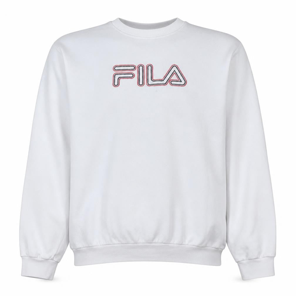 Mens UK Size XL Fila White Pullover Sweatshirt