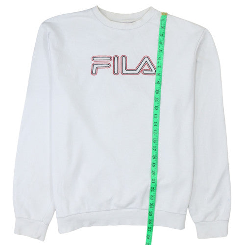 Mens UK Size XL Fila White Pullover Sweatshirt