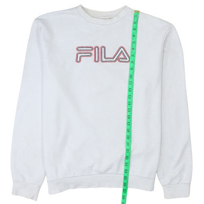 Mens UK Size XL Fila White Pullover Sweatshirt