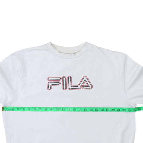 Mens UK Size XL Fila White Pullover Sweatshirt