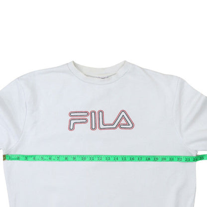Mens UK Size XL Fila White Pullover Sweatshirt