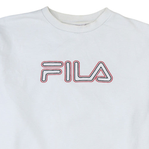 Mens UK Size XL Fila White Pullover Sweatshirt