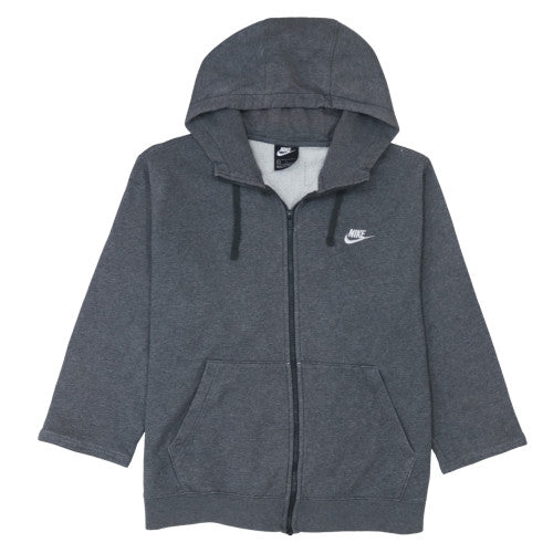 Mens UK Size L Nike Grey Full Zip Hoodie