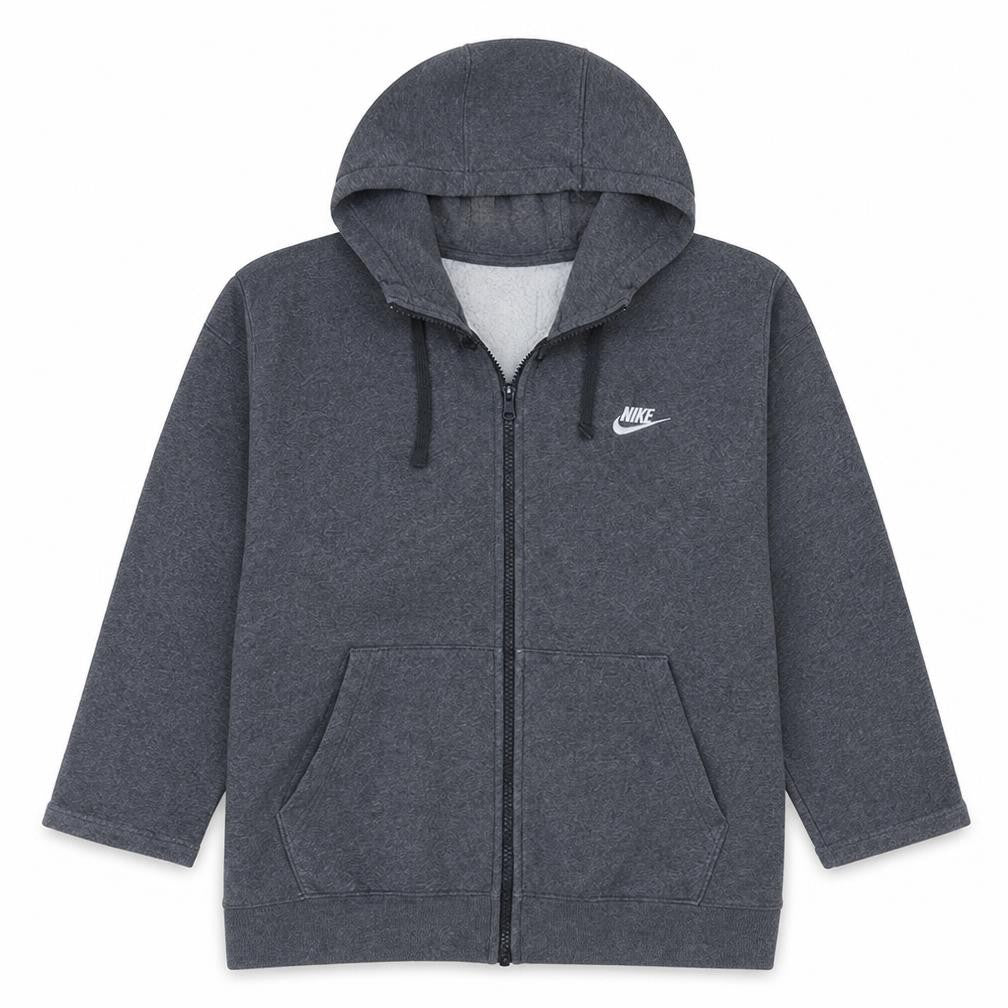 Mens UK Size L Nike Grey Full Zip Hoodie