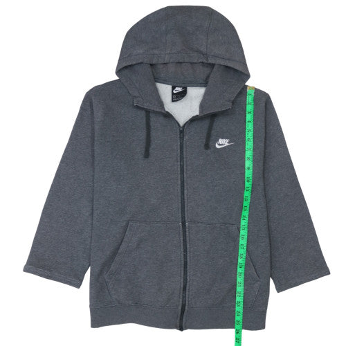 Mens UK Size L Nike Grey Full Zip Hoodie