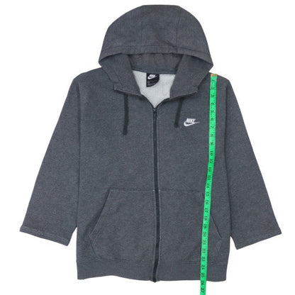 Mens UK Size L Nike Grey Full Zip Hoodie