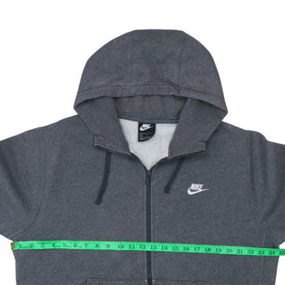Mens UK Size L Nike Grey Full Zip Hoodie