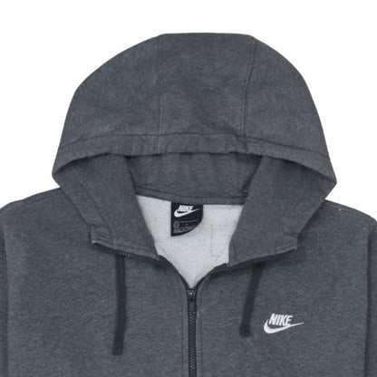 Mens UK Size L Nike Grey Full Zip Hoodie