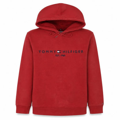 Mens UK Size M Tommy Hilfiger Red Pullover Hoodie