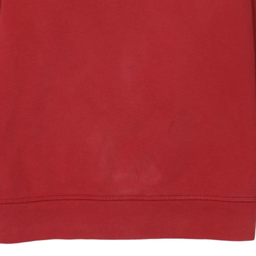 Mens UK Size M Tommy Hilfiger Red Pullover Hoodie