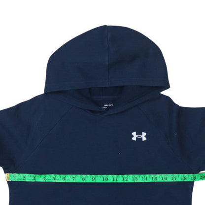 Under Armour Boys Blue Pullover Fleece Hoodie Size 158 YLG