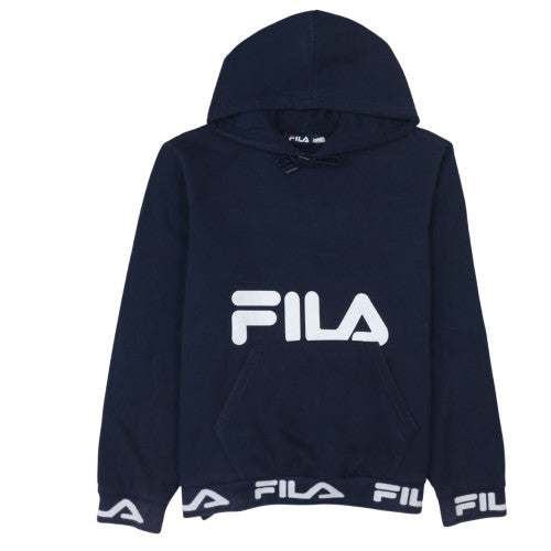 Womens UK Size L Fila Blue Pullover Hoodie