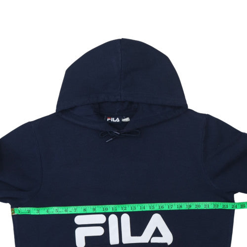 Womens UK Size L Fila Blue Pullover Hoodie