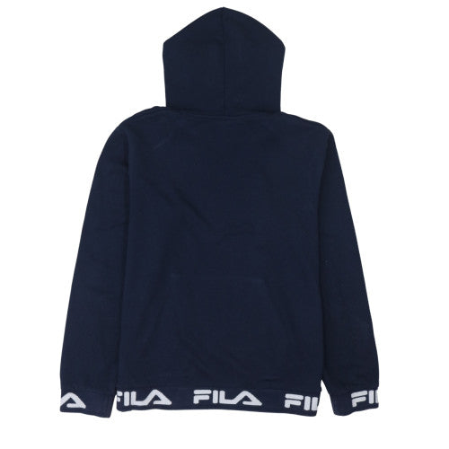 Womens UK Size L Fila Blue Pullover Hoodie