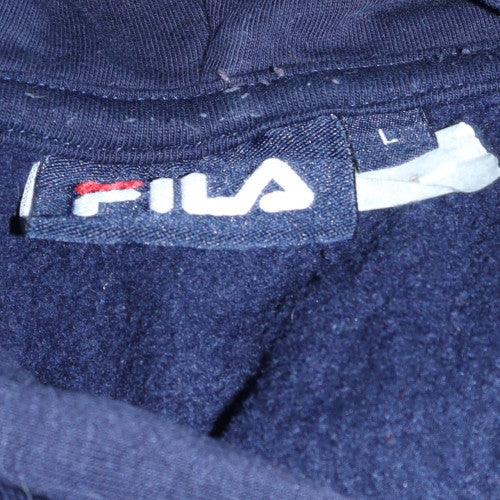 Womens UK Size L Fila Blue Pullover Hoodie