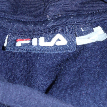 Womens UK Size L Fila Blue Pullover Hoodie