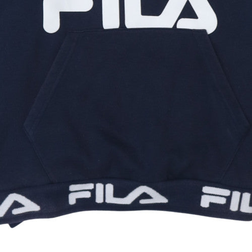 Womens UK Size L Fila Blue Pullover Hoodie