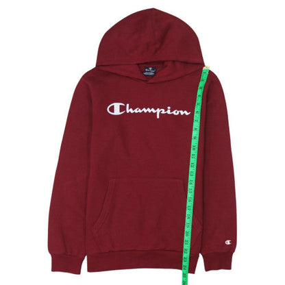 Champion Boys Red Pullover Hoodie 13-14 Years Logo Fleece Sweatshirt