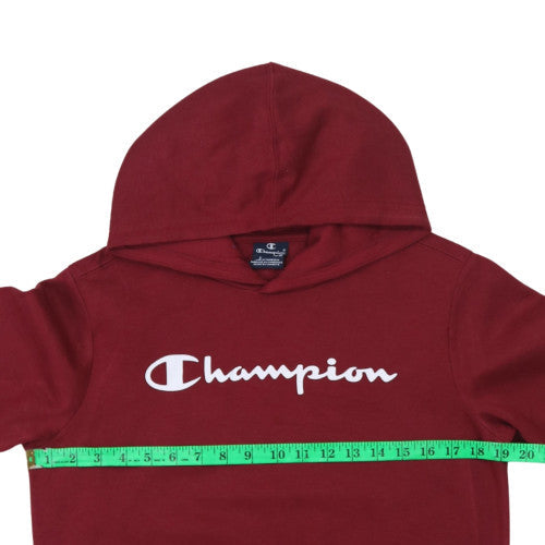 Champion Boys Red Pullover Hoodie 13-14 Years Logo Fleece Sweatshirt