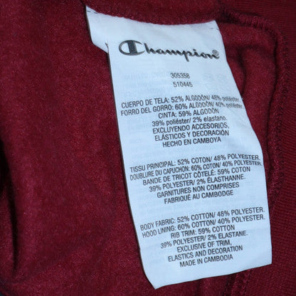 Champion Boys Red Pullover Hoodie 13-14 Years Logo Fleece Sweatshirt