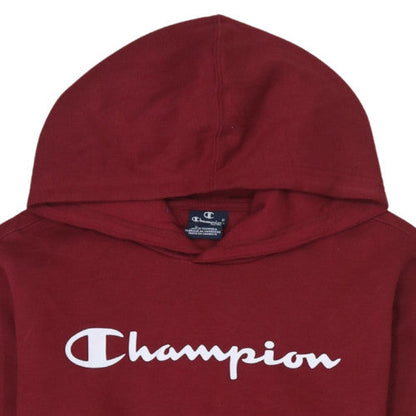 Champion Boys Red Pullover Hoodie 13-14 Years Logo Fleece Sweatshirt
