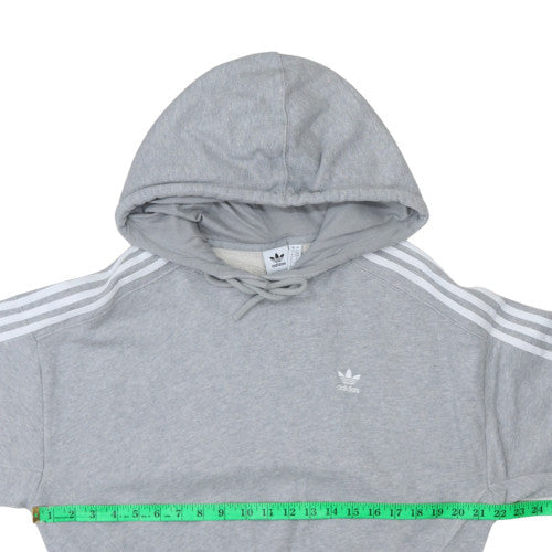 Womens UK Size XS Adidas Grey Pullover Hoodie