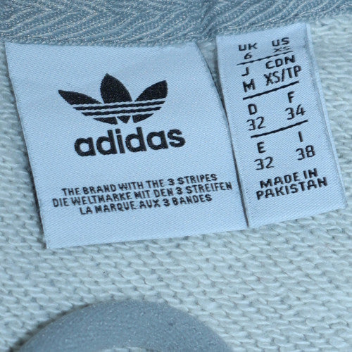 Womens UK Size XS Adidas Grey Pullover Hoodie