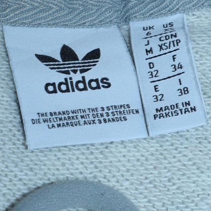 Womens UK Size XS Adidas Grey Pullover Hoodie