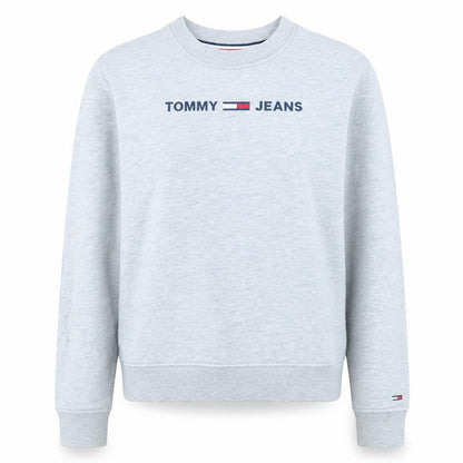 Womens UK Size S Tommy Jeans Grey Pullover Sweatshirt