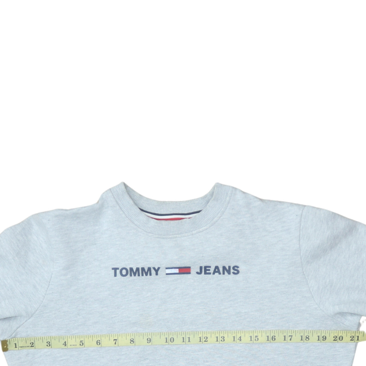 Womens UK Size S Tommy Jeans Grey Pullover Sweatshirt