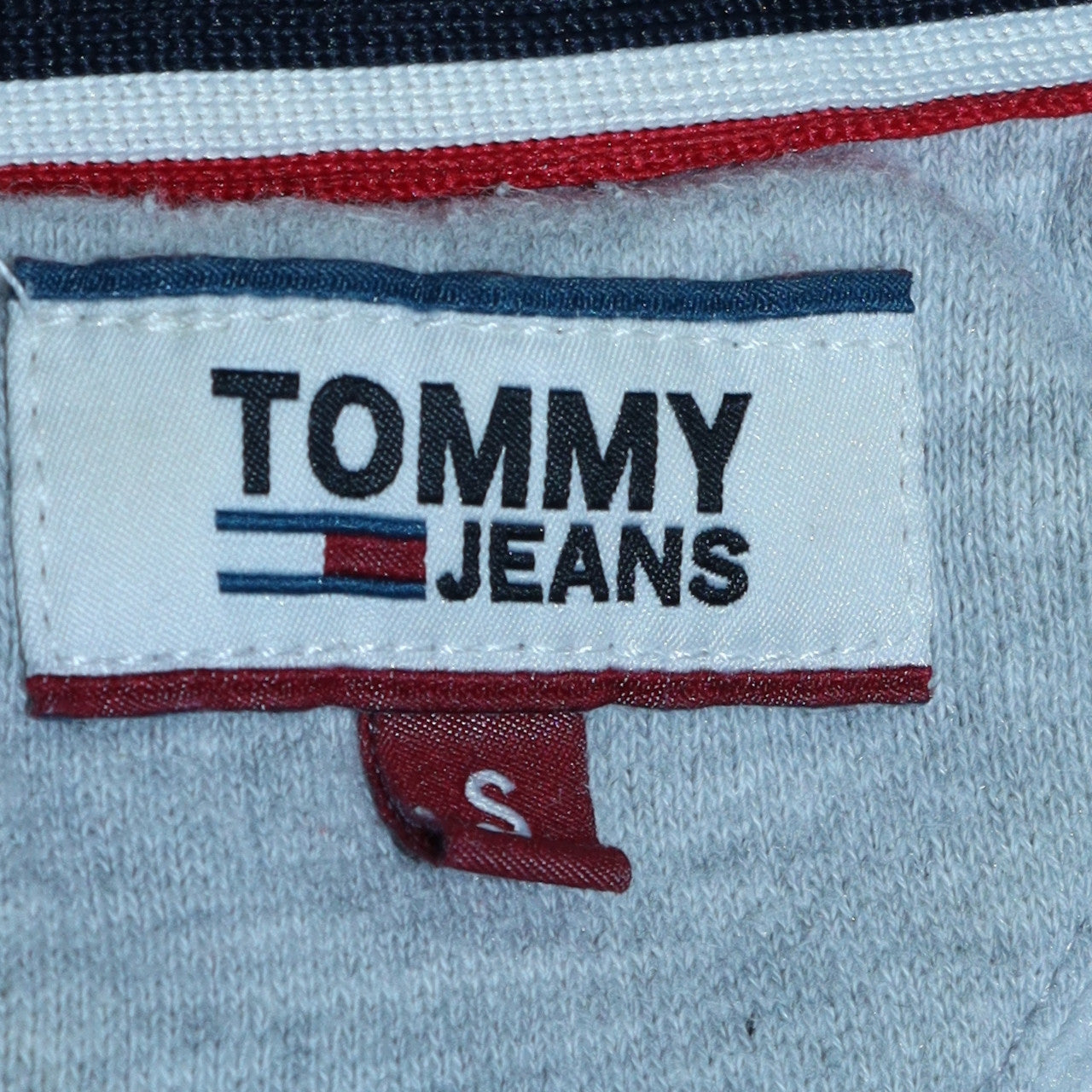 Womens UK Size S Tommy Jeans Grey Pullover Sweatshirt
