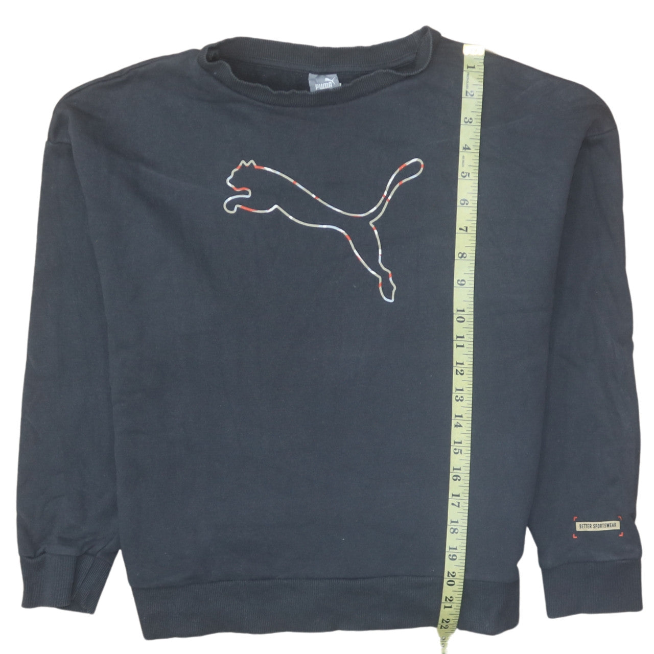 Womens UK Size M Puma Black Pullover Sweatshirt