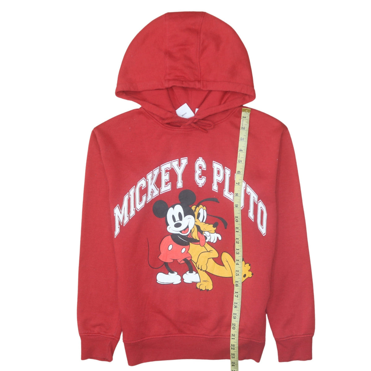 Womens UK Size 2XS Disney Red Pullover Hoodie
