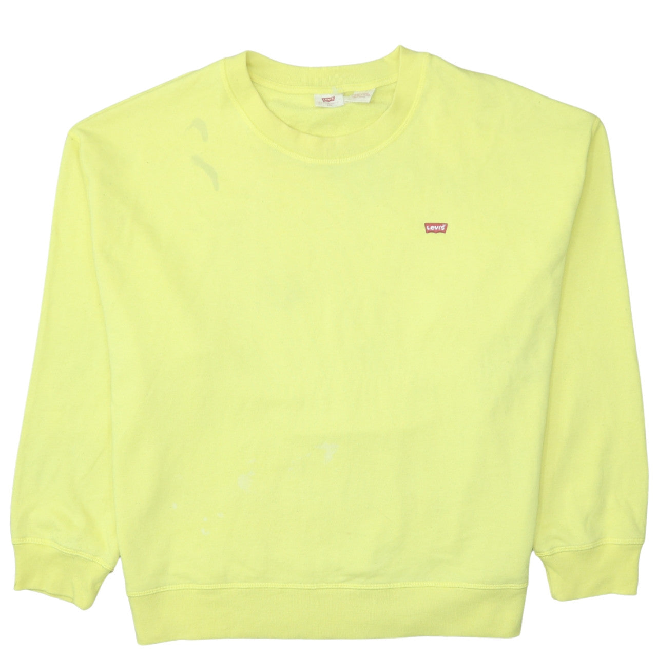 Womens UK Size 2XL Levi's Yellow Pullover Sweatshirt